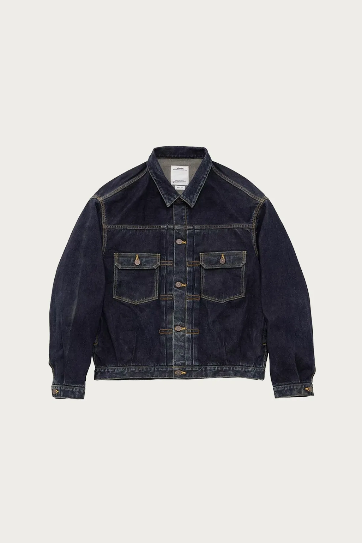 Visvim SS 101x JKT DMGD MUD OD - Mud Dye/Indigo< Coats, Jackets, And Vests