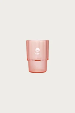 Beams Japan Stacking Cup Clear - Clear Red/White Logo< Homegoods