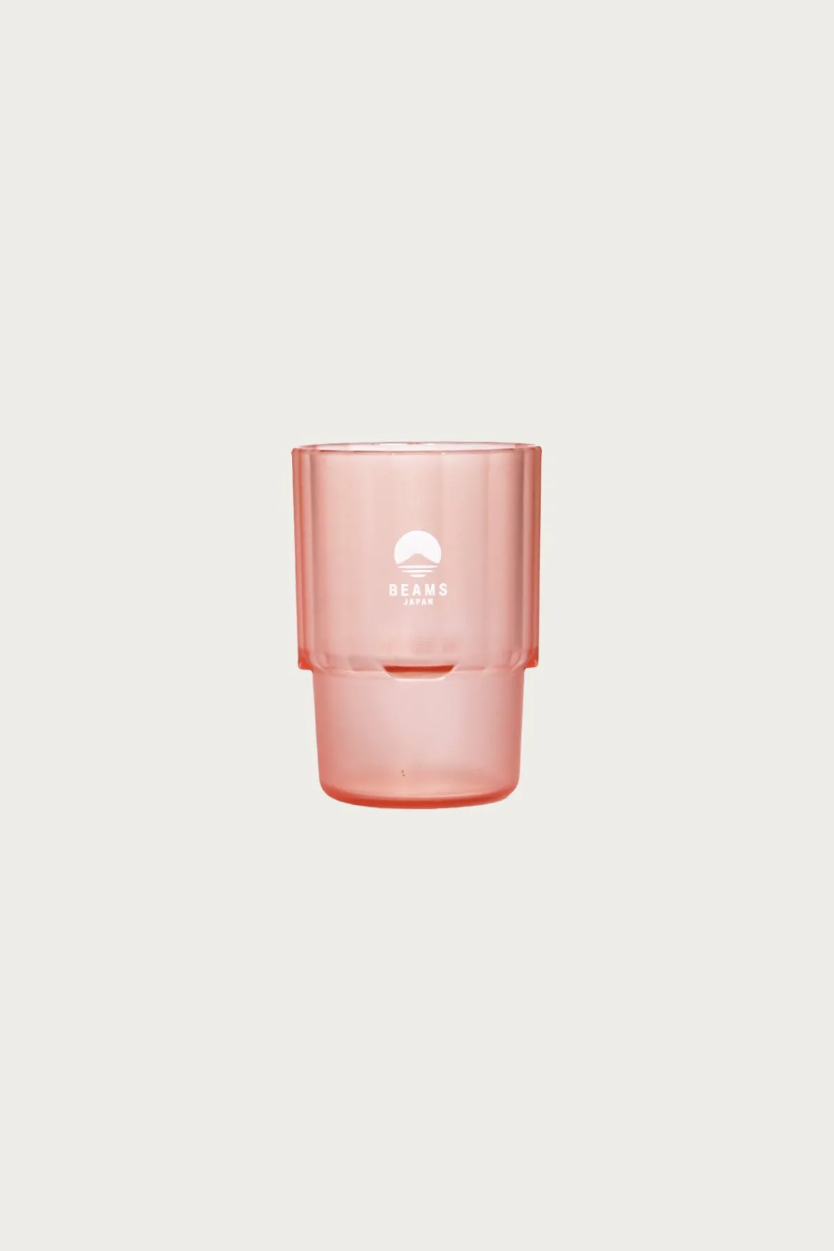 Beams Japan Stacking Cup Clear - Clear Red/White Logo< Homegoods