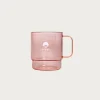 Beams Japan Stacking Mug Clear - Clear Red/White Logo< Homegoods
