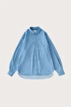 Beams Plus Studio Nicholson x Beams+ Lisa Denim Shirt - Faded Wash< Shirts