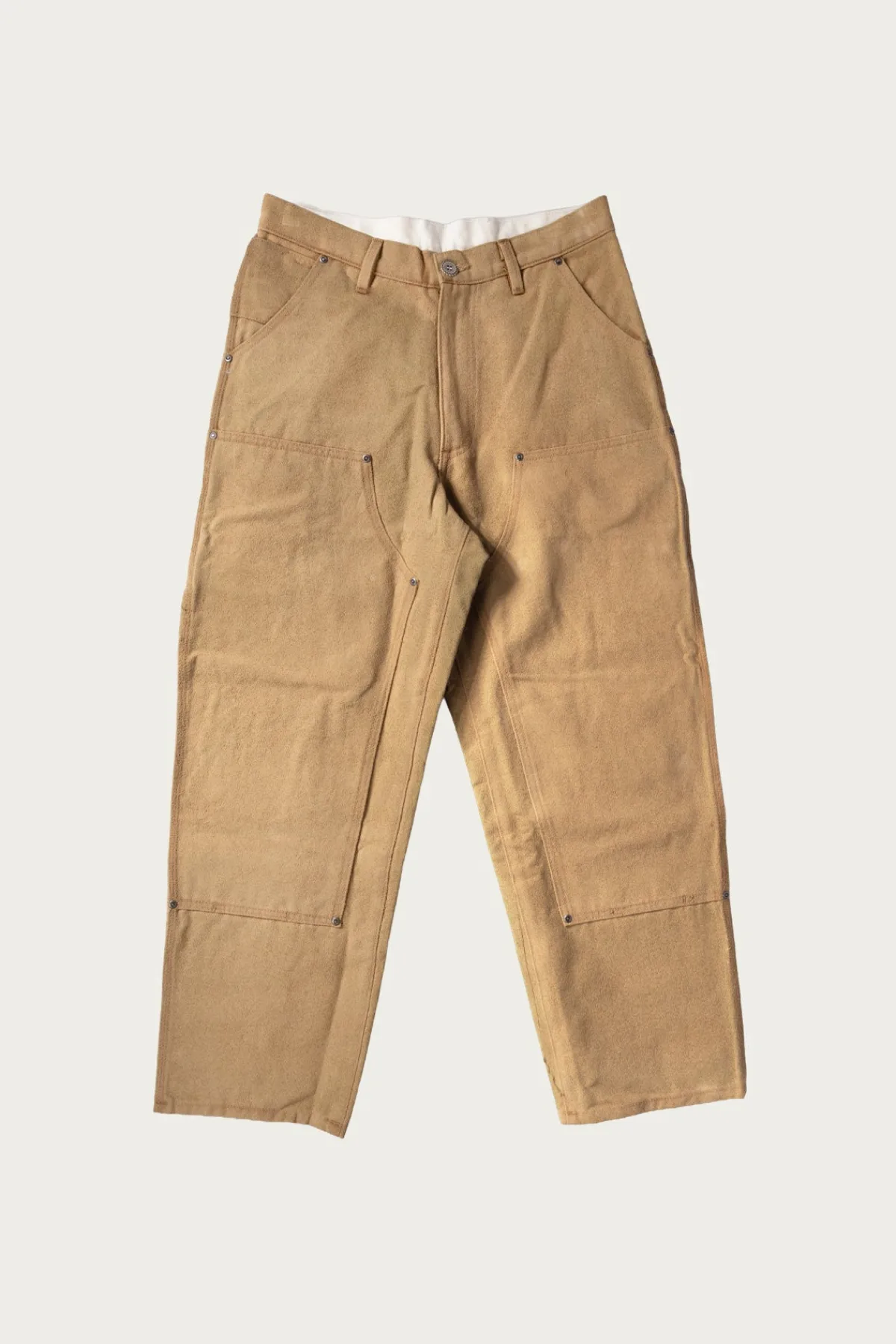 Monostereo Suede Paint Work Pant - Brown< Pants