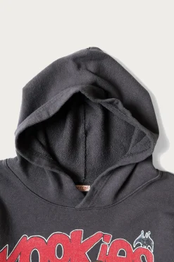 Kapital SWT Knit Hoodie (BUSTER PECKISH RAINBOWY) - Ink Black< Sweaters