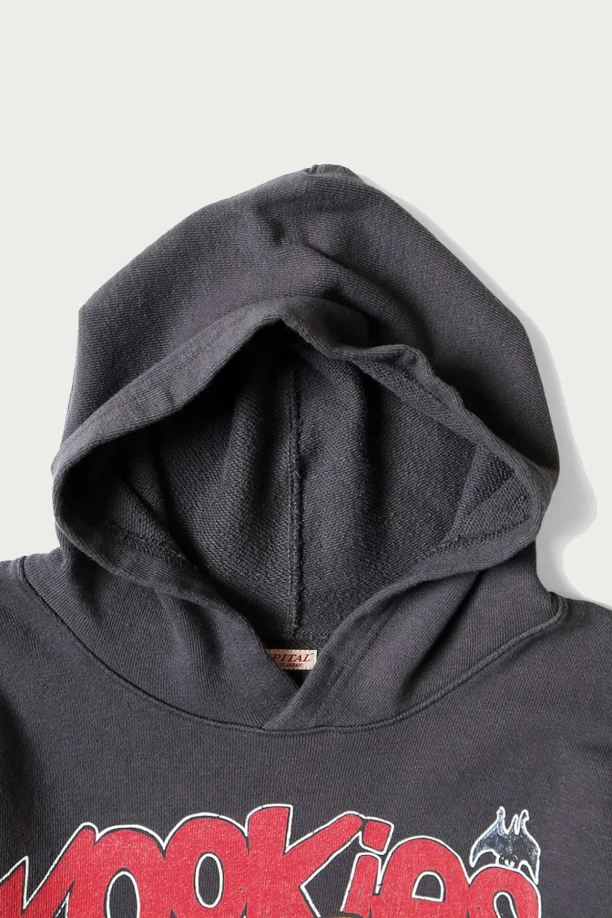 Kapital SWT Knit Hoodie (BUSTER PECKISH RAINBOWY) - Ink Black< Sweaters