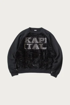 Kapital 30/-SWTxFur GRIZZLY SWT (SPEAKEASY ) - Black< Tees And Sweats