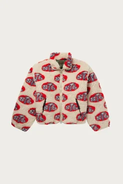 Kapital 8T6 Boa Fleece Drizzler JKT - Natural< Coats, Jackets, And Vests