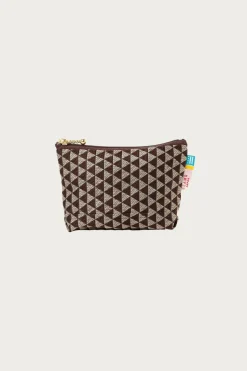 Beams Japan Takata x Flat Tatami Pouch - Brown/White< Accessories