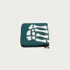 Kapital THUMB-UP BONE BAND ZIP Wallet - Peacock Green< Accessories