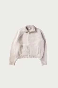 Our Legacy Ultra Zip Cardigan - Bone Low Twist Merino< Sweaters