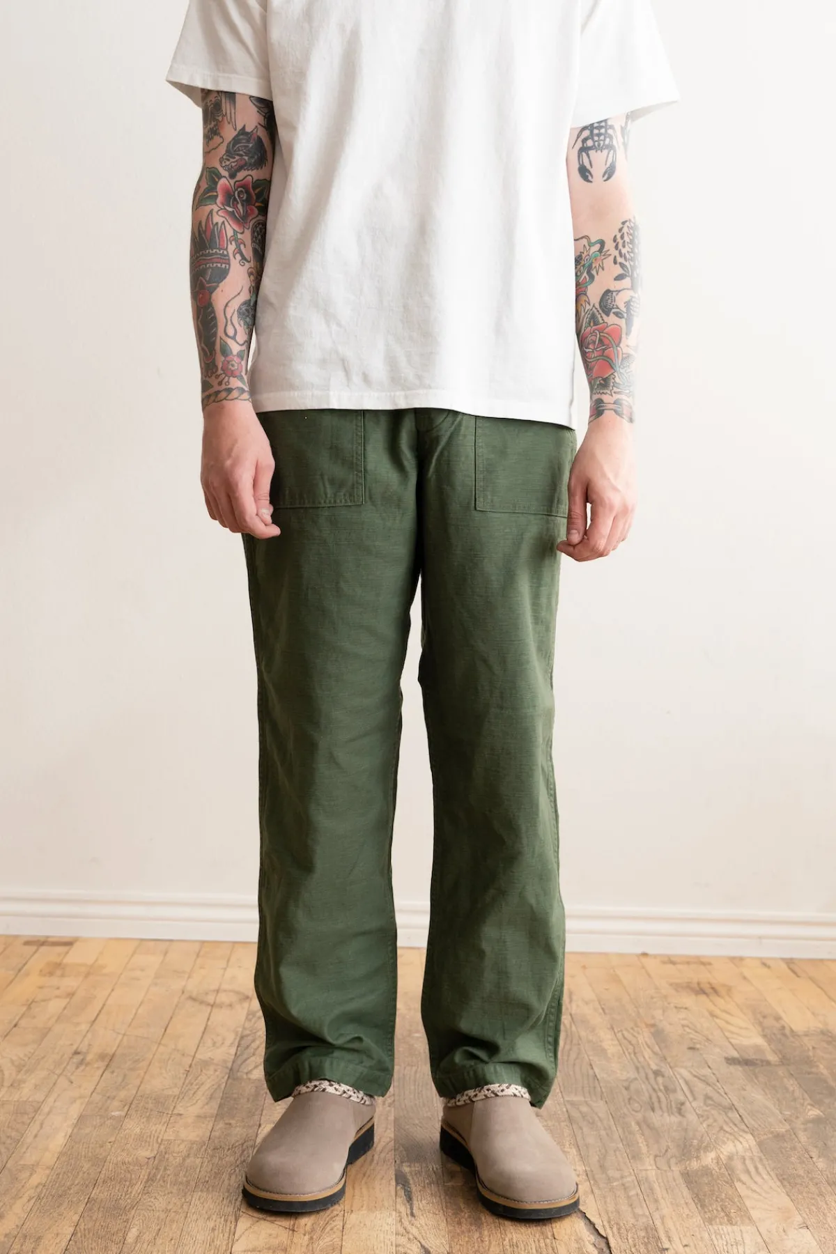 orSlow US Army Fatigue Pants (Regular Fit) - Green< Pants