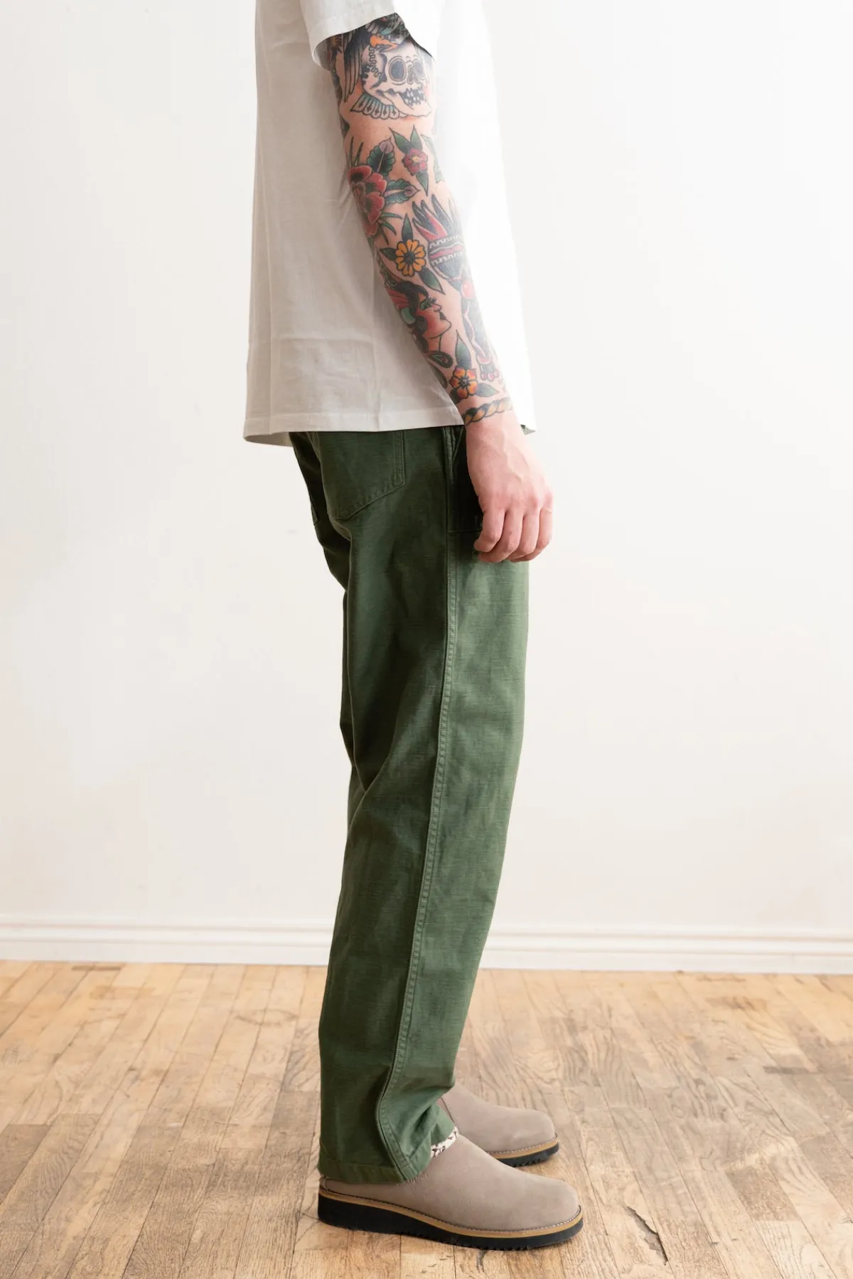orSlow US Army Fatigue Pants (Regular Fit) - Green< Pants