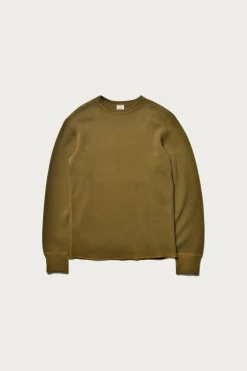The Real McCoys U.S. Army Military Thermal Shirt - Olive< Shirts