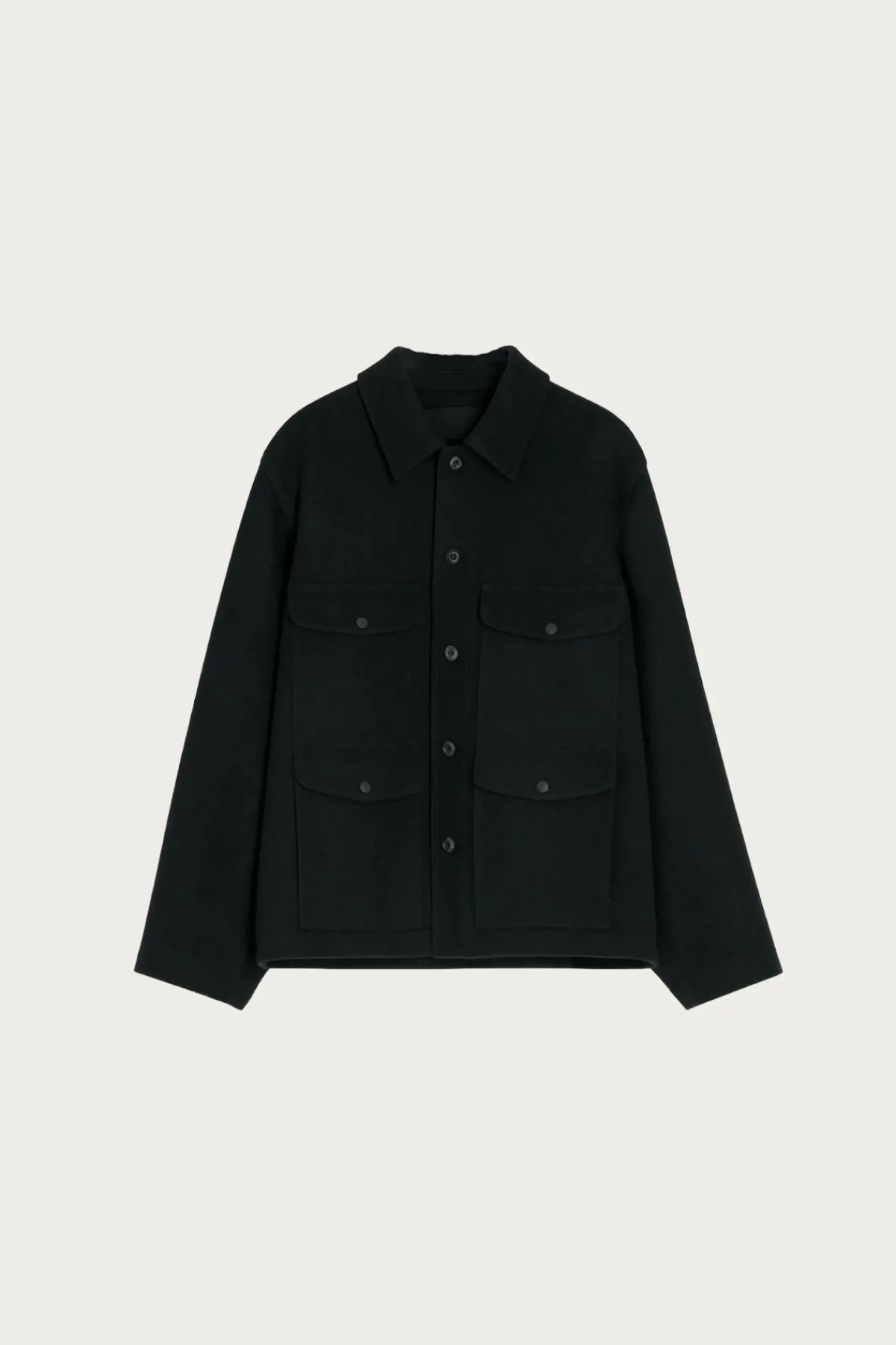 Lemaire Utility Jacket - Black< Coats, Jackets, And Vests