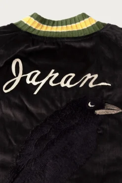 Kapital Velveteen Souvenir JKT (Raven&Skull) - Black< Coats, Jackets, And Vests