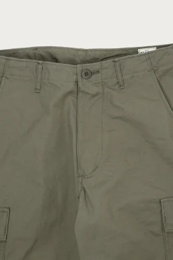 orSlow Vintage Fit 6 Pocket Cargo Pant - Olive Ripstop< Pants