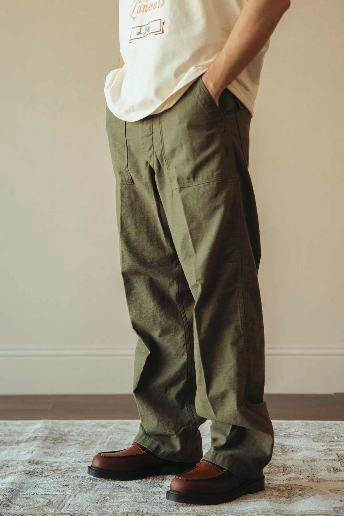 orSlow Vintage Fit Fatigues - Dark Olive< Pants