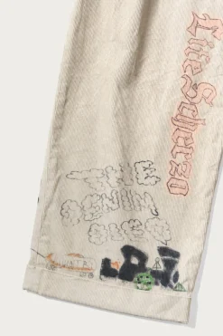 Kapital 14W Corduroy IVY Pants (Memorial Paint Model) - Beige< Pants