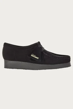 Clarks Wallabee - Black Suede< Footwear