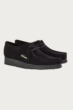 Clarks Wallabee - Black Suede< Footwear