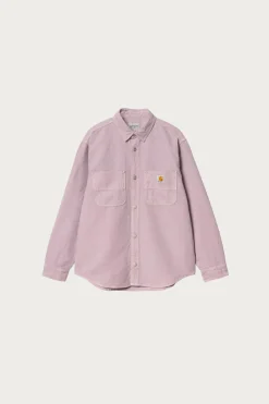 Carhartt Work In Progress Walter Shirt Jacket - Garment Dyed Pink Fog< Coats, Jackets, And Vests