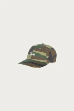 Stüssy Washed Basic Low Profile Cap - Woodland Camo< Accessories