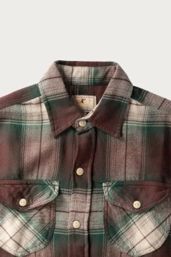 Wythe Washed Flannel Workshirt - Grizzly Shadow Plaid< Shirts