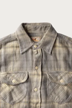 Wythe Washed Flannel Workshirt - Late Frost< Shirts