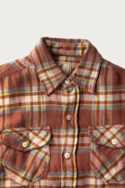 Wythe Washed Flannel Workshirt - Autumn Rust< Shirts