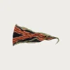Kapital WASHER Crinkle Silk Neckerchief (PECOS Stripe) - Black< Accessories
