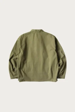 Kapital Water-Repellent Canvas ZIP-UP KAYAK PAW-PAW Blouson - Khaki< Coats, Jackets, And Vests