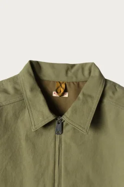 Kapital Water-Repellent Canvas ZIP-UP KAYAK PAW-PAW Blouson - Khaki< Coats, Jackets, And Vests