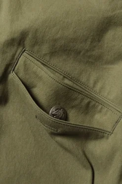Kapital Water-Repellent Canvas ZIP-UP KAYAK PAW-PAW Blouson - Khaki< Coats, Jackets, And Vests