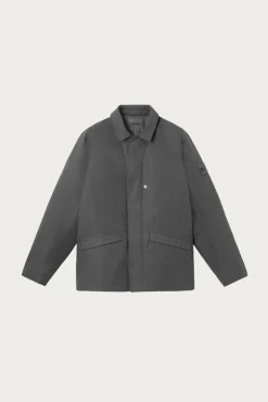 Stone Island Weatherproof Cotton/Canvas Jacket - Grey< Coats, Jackets, And Vests