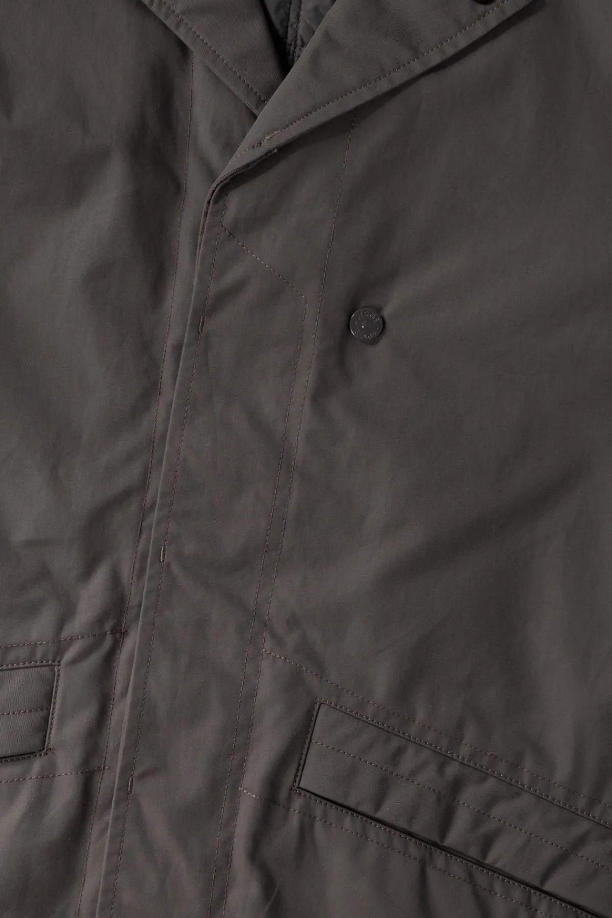 Stone Island Weatherproof Cotton/Canvas Jacket - Grey< Coats, Jackets, And Vests
