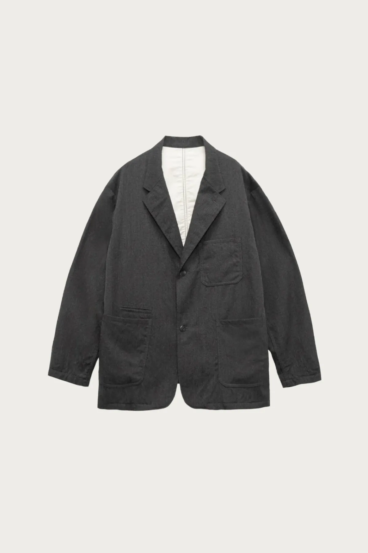 nanamica Wool Gabardine Club Jacket - Charcoal< Coats, Jackets, And Vests