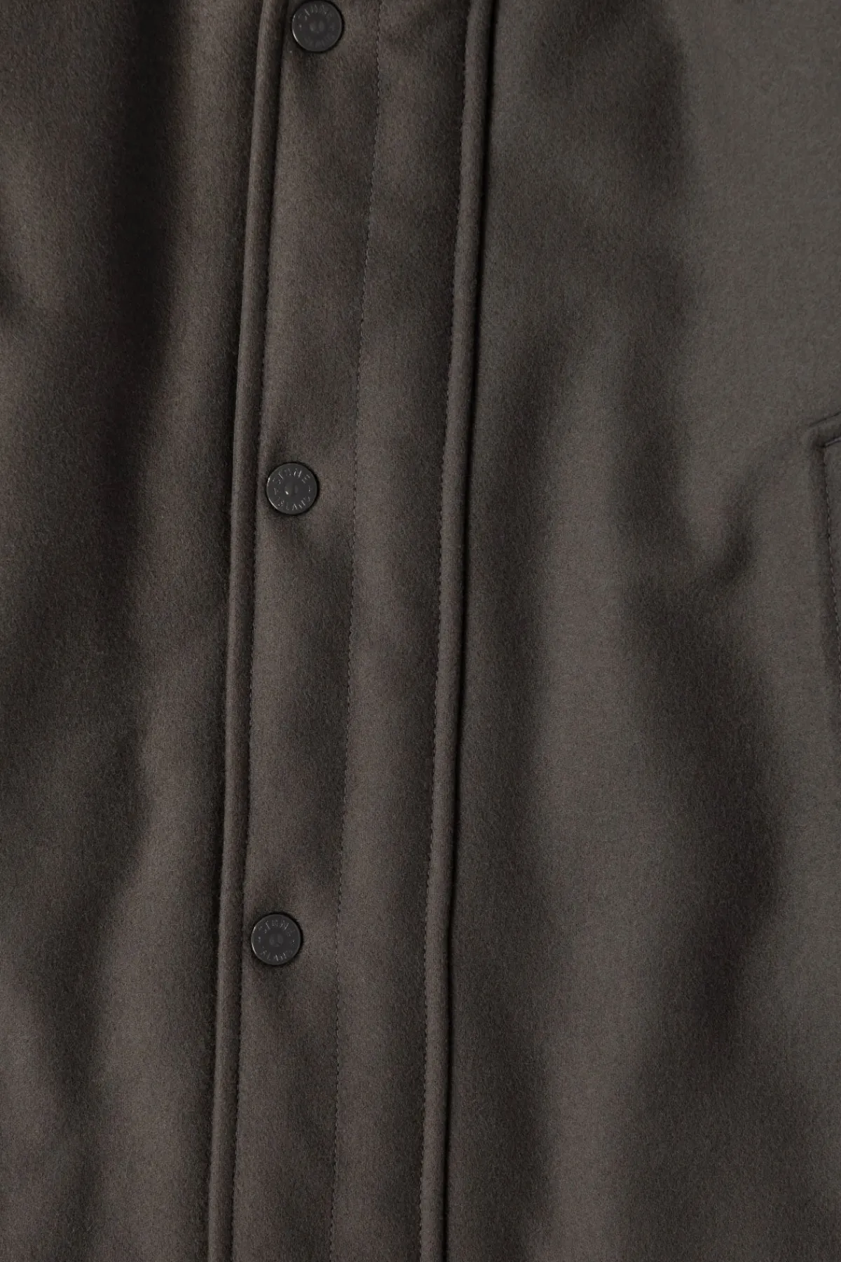 Stone Island Wool Nylon Flannel Ghost Jacket - Grey< Coats, Jackets, And Vests