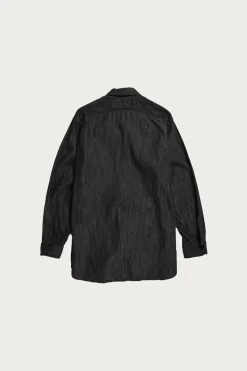 Engineered Garments Work Shirt - Black Cotton Denim Shirting< Shirts