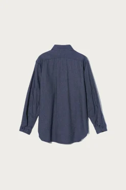 Engineered Garments Work Shirt - Indigo Cotton Denim Flannel< Shirts