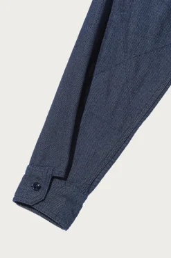 Engineered Garments Work Shirt - Indigo Cotton Denim Flannel< Shirts