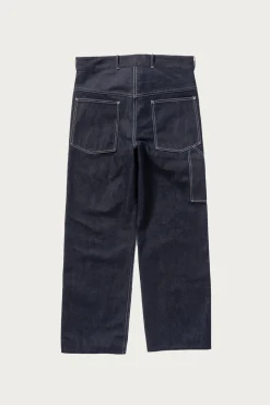 The Real McCoys WWII Denim Work Trousers - Indigo< Denim
