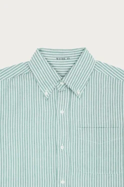 Wythe Oxford - Evergreen Stripe< Shirts