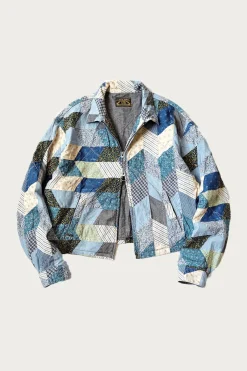 Kapital YABANE Quilt Patchwork Drizzler JKT - Indigo< Coats, Jackets, And Vests