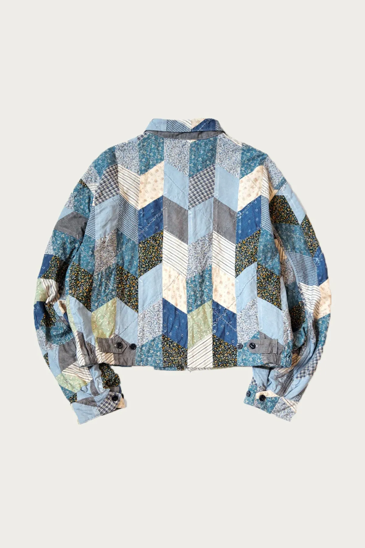 Kapital YABANE Quilt Patchwork Drizzler JKT - Indigo< Coats, Jackets, And Vests