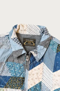 Kapital YABANE Quilt Patchwork Drizzler JKT - Indigo< Coats, Jackets, And Vests