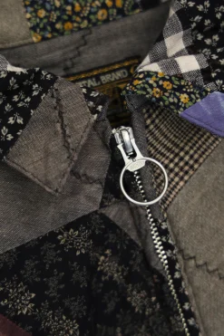 Kapital YABANE Quilt Patchwork Drizzler JKT - Black< Coats, Jackets, And Vests