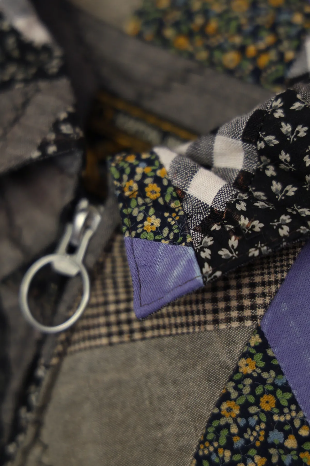 Kapital YABANE Quilt Patchwork Drizzler JKT - Black< Coats, Jackets, And Vests