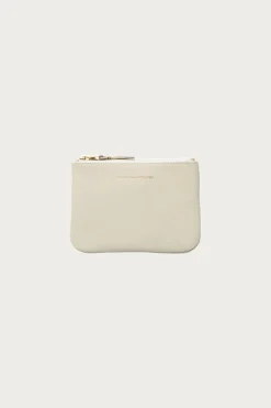 Comme des Garçons WALLET Zip Wallet - Off White< Accessories