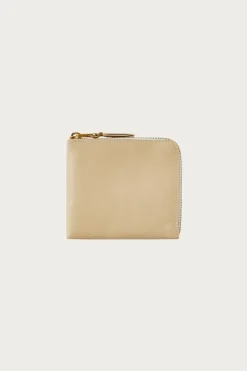 Comme des Garçons WALLET Zip-Around Wallet - Off White< Accessories